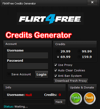 Flirt4Free credit generator